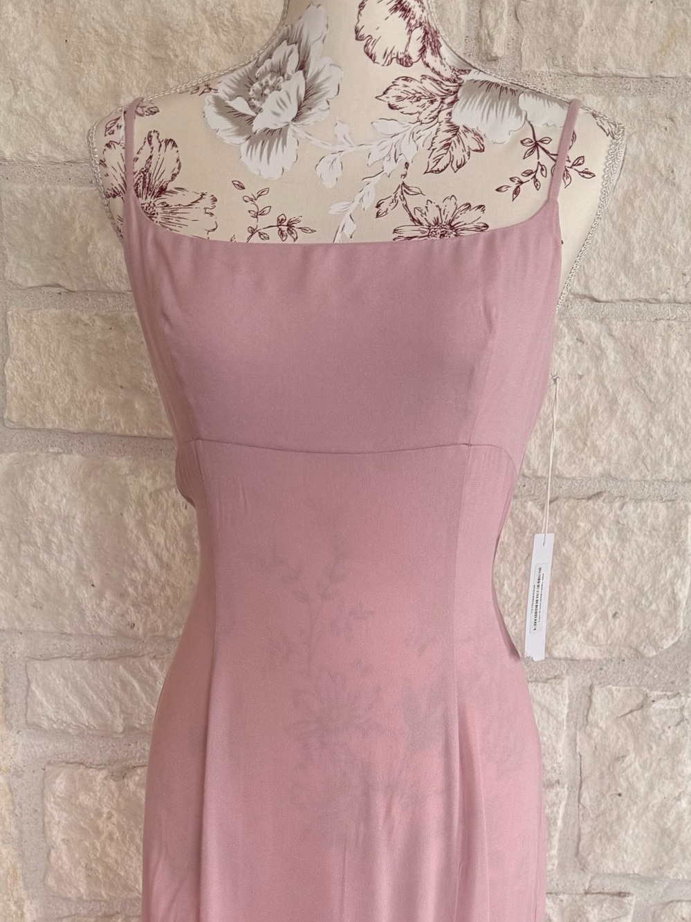 Reformation Blush Pink Maxi Slip Dress